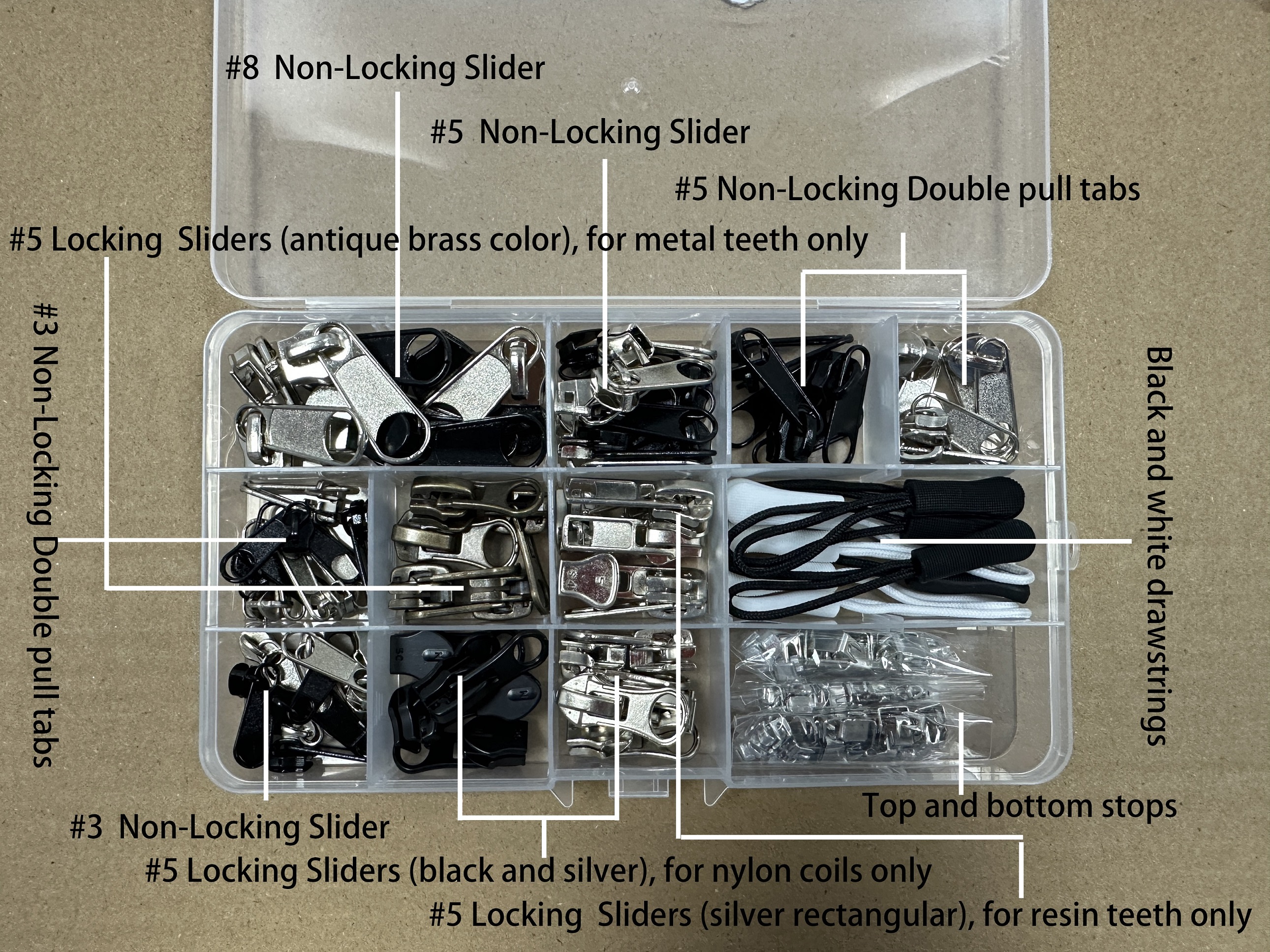 Amazon.com: Meikeer 252-Piece Zipper Repair Kit with Replacement
